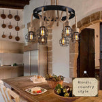 Hemp Rope Industrial Starfall Chandelier - Lamp Outdoor
