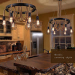 Hemp Rope Industrial Starfall Chandelier - Lamp Outdoor