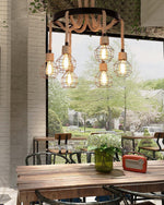 Hemp Rope Industrial Starfall Chandelier - Lamp Outdoor