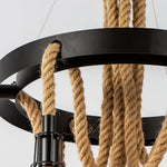 Hemp Rope Industrial Starfall Chandelier - Lamp Outdoor