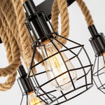 Hemp Rope Industrial Starfall Chandelier - Lamp Outdoor