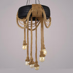 Larry Industrial Metal Chandelier - Lamp Outdoor