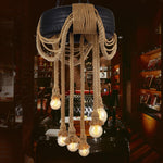 Larry Industrial Metal Chandelier - Lamp Outdoor