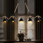 Hemp Rope Industrial Wave Chandelier - Lamp Outdoor