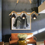 Hemp Rope Industrial Wave Chandelier - Lamp Outdoor