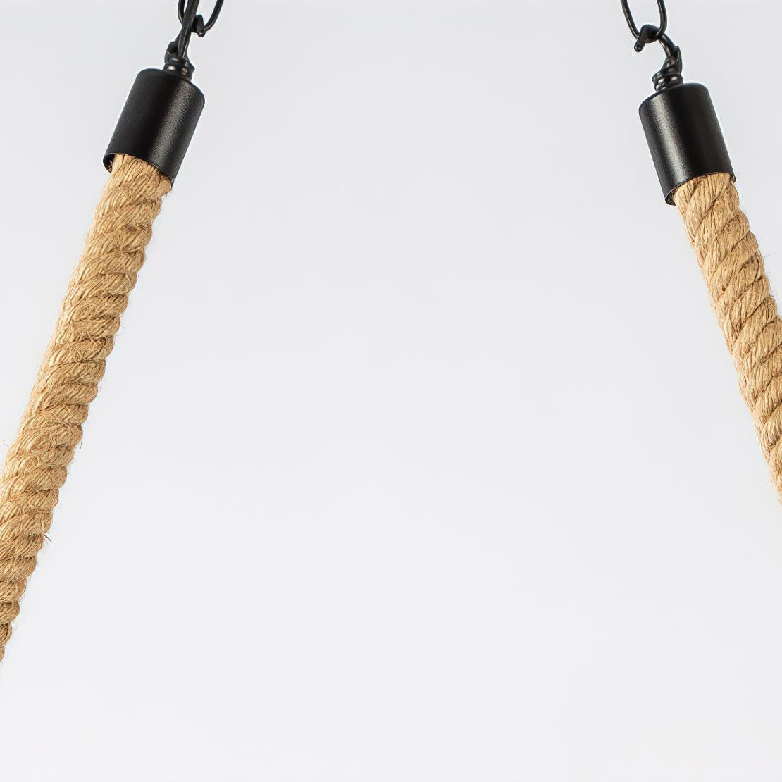 Hemp Rope Industrial Wave Chandelier - Lamp Outdoor