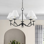 Aurora Chandelier Curved Arms Vintage - Lamp Outdoor