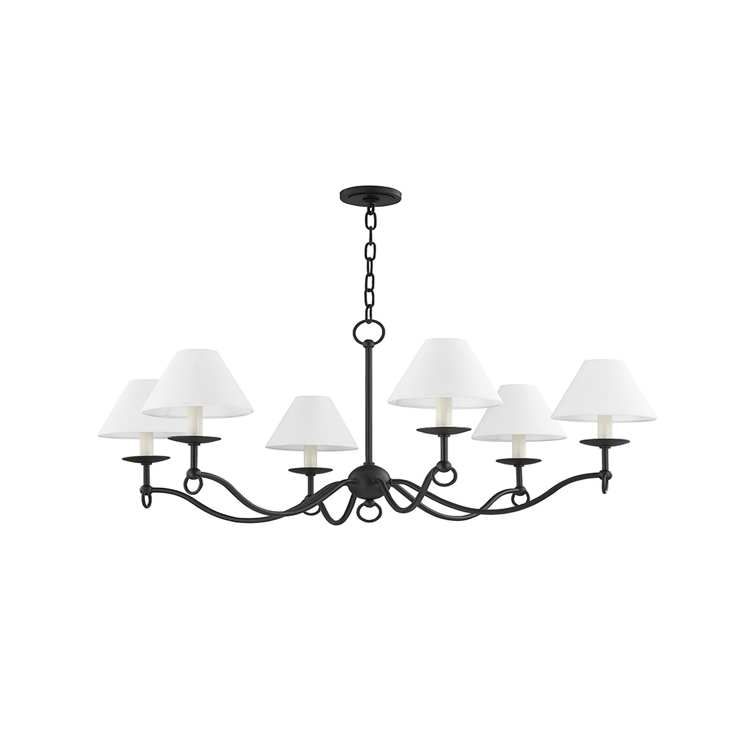 Aurora Chandelier Curved Arms Vintage - Lamp Outdoor