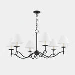 Aurora Chandelier Curved Arms Vintage - Lamp Outdoor
