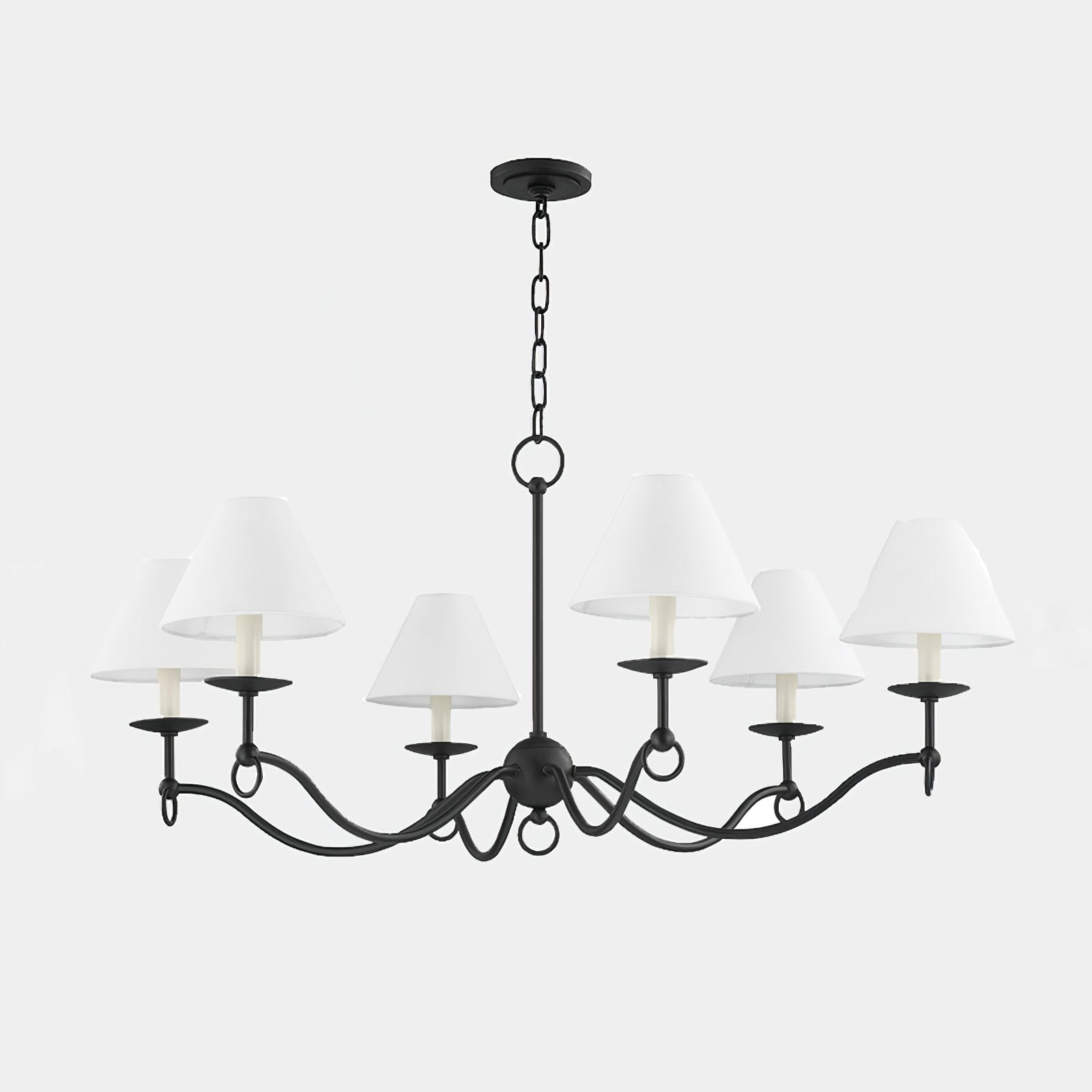 Aurora Chandelier Curved Arms Vintage - Lamp Outdoor