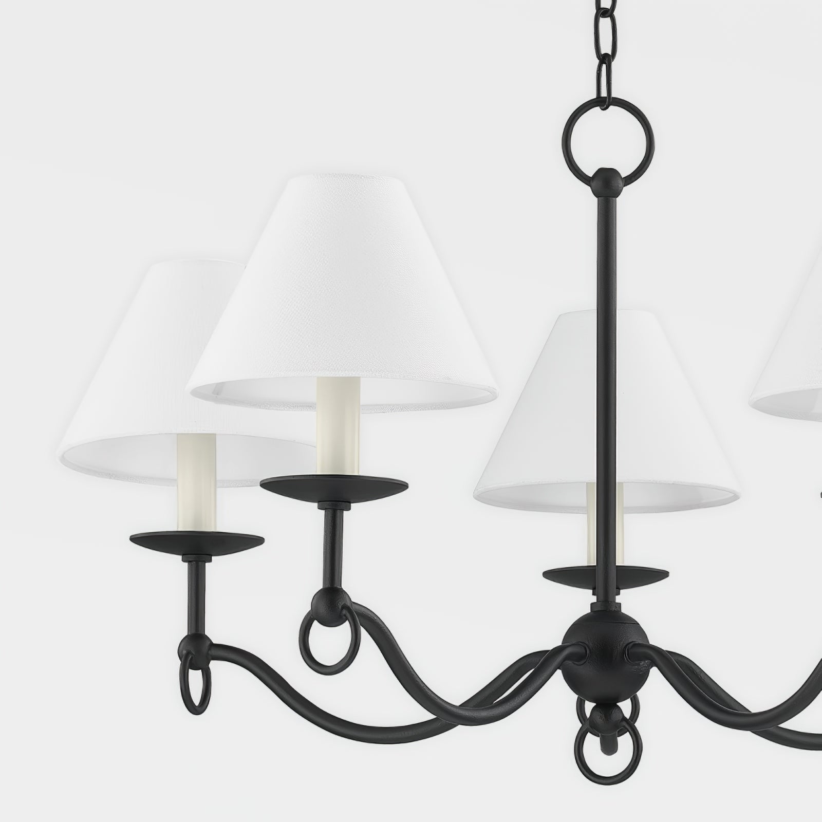 Aurora Chandelier Curved Arms Vintage - Lamp Outdoor