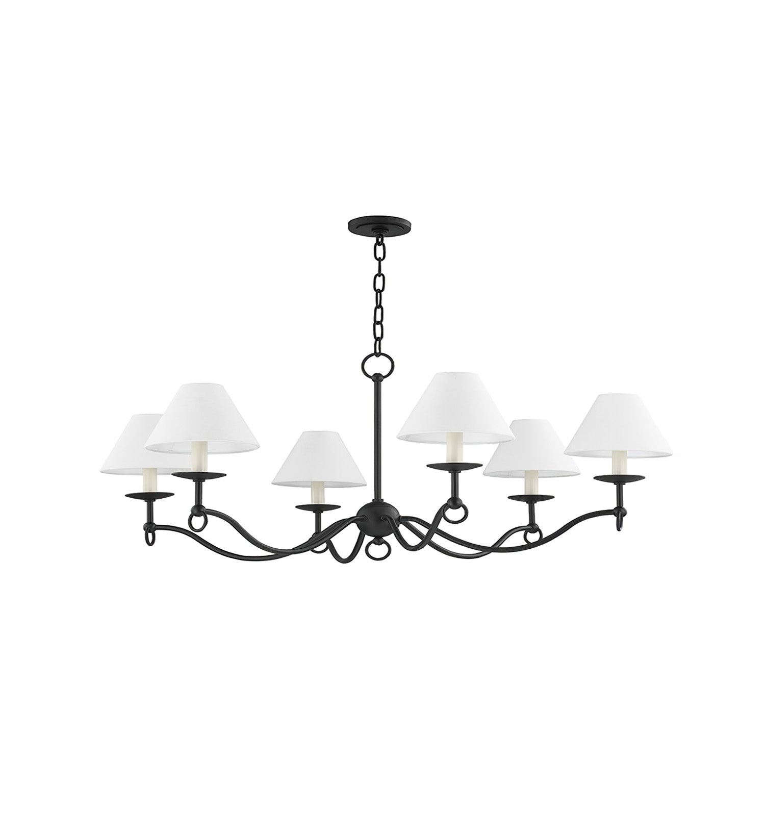 Aurora Chandelier Curved Arms Vintage - Lamp Outdoor
