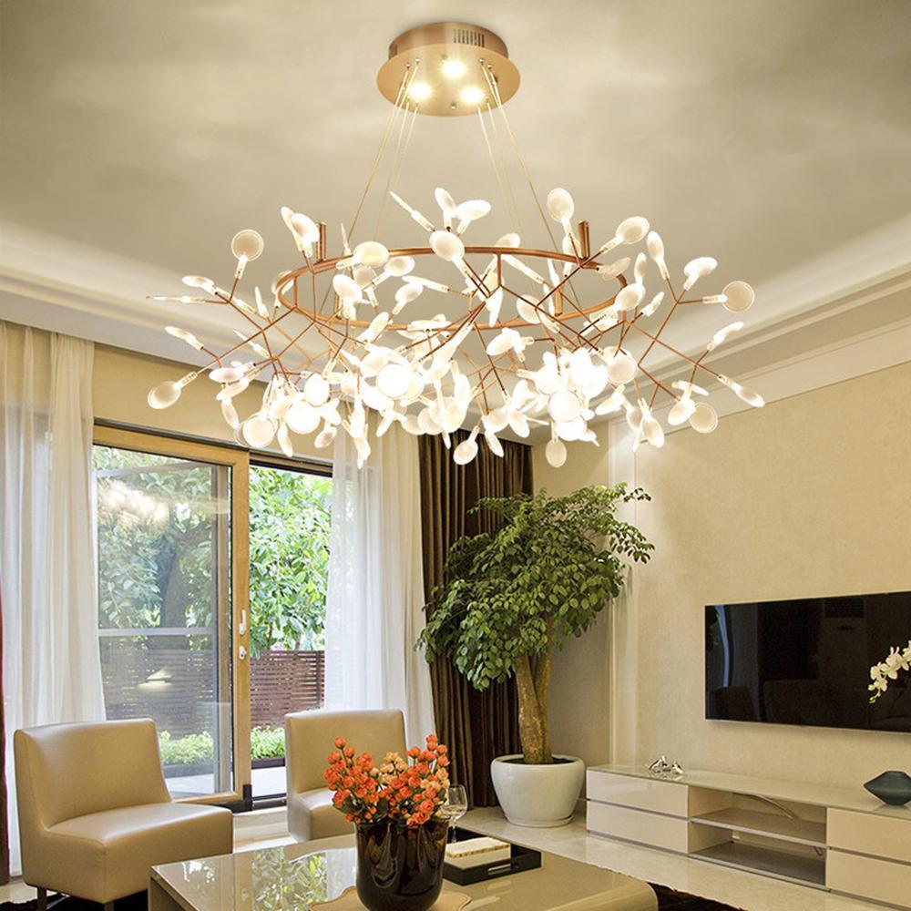Rose Gold Firefly LED Chandelier - Lamp Outdoor