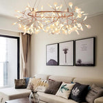 Rose Gold Firefly LED Chandelier - Lamp Outdoor