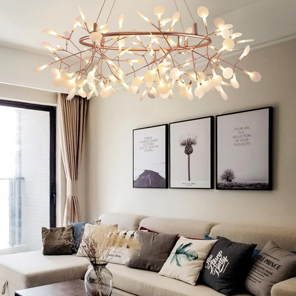 Rose Gold Firefly LED Chandelier - Lamp Outdoor