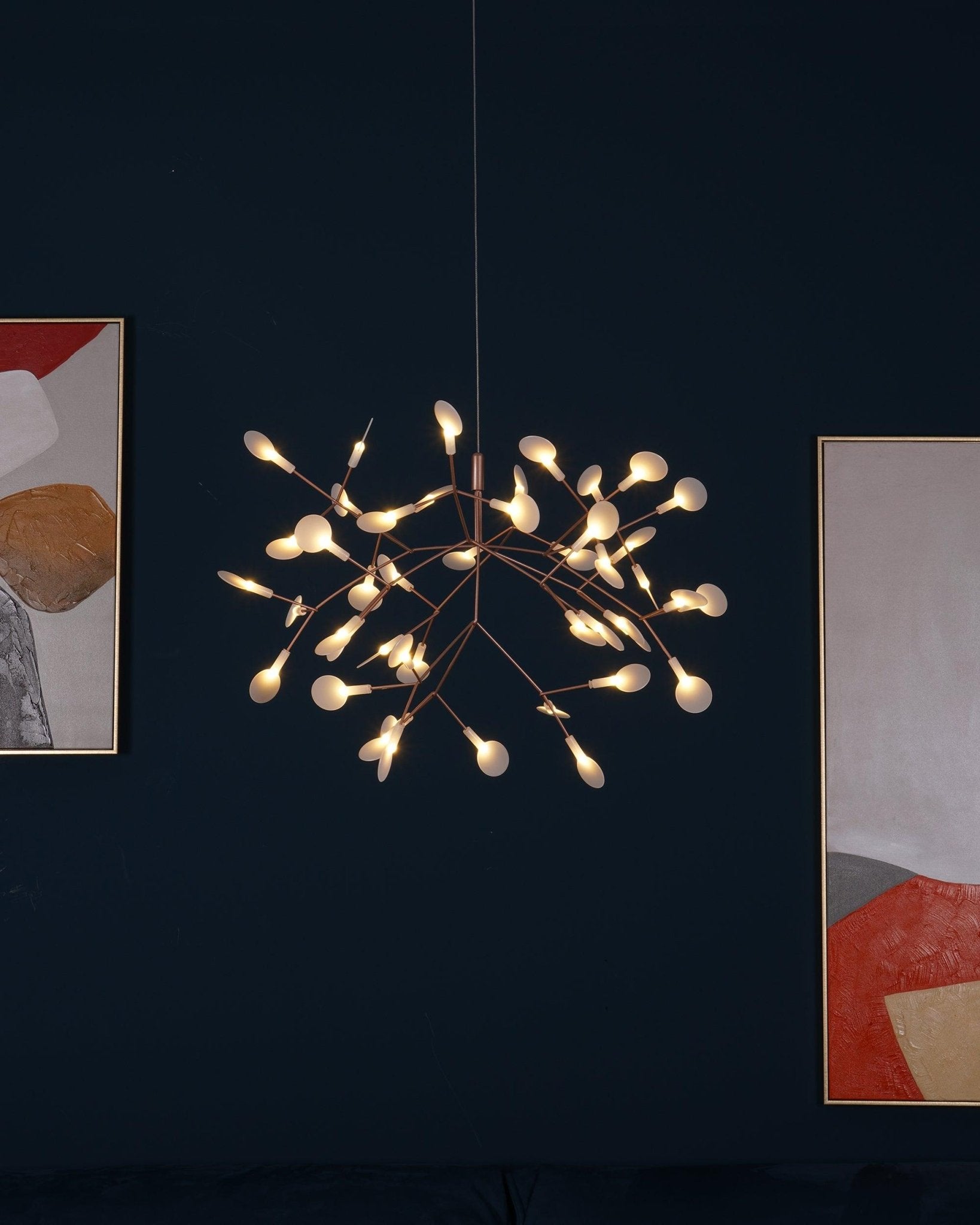 Rose Gold Firefly LED Chandelier - Lamp Outdoor