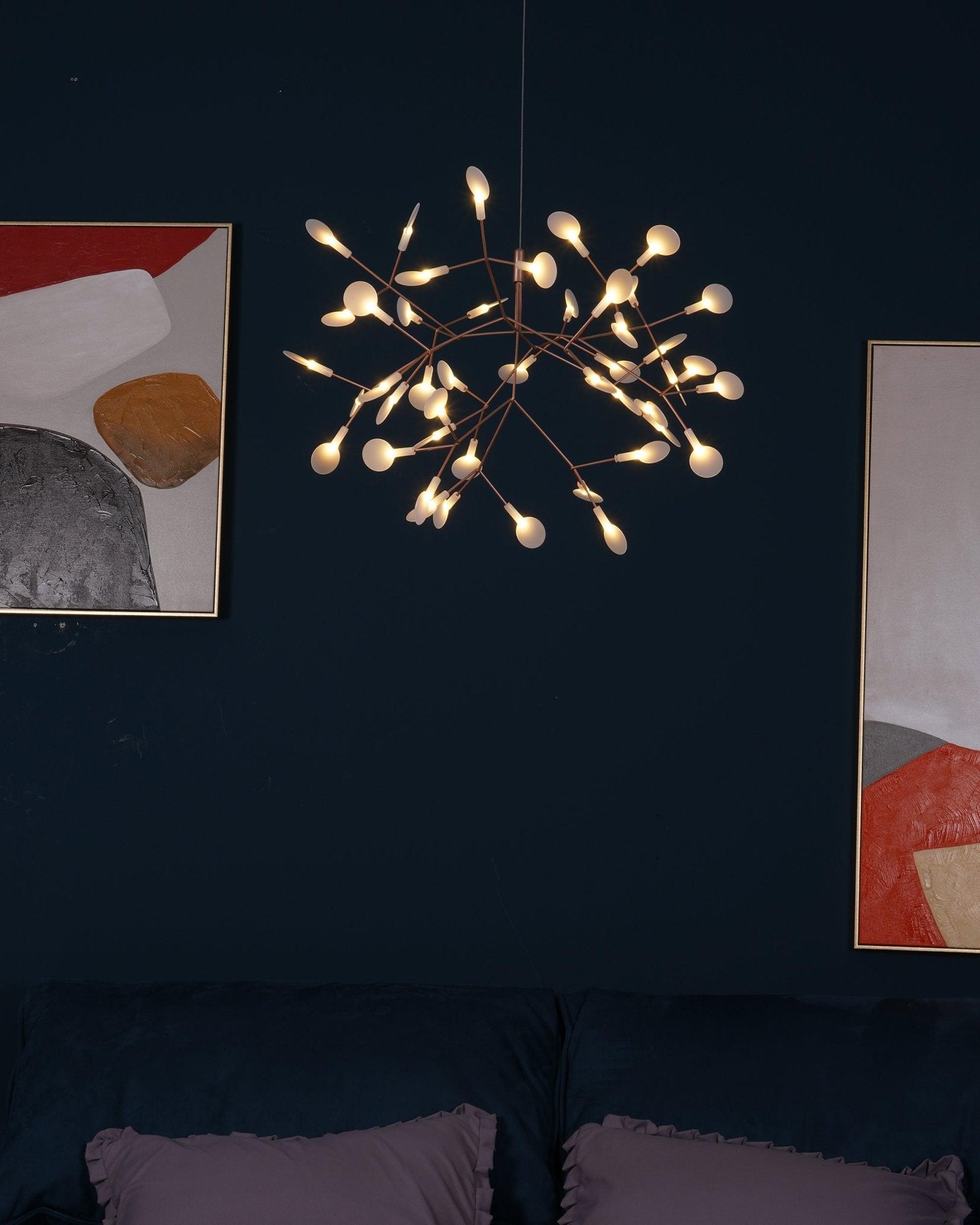 Rose Gold Firefly LED Chandelier - Lamp Outdoor