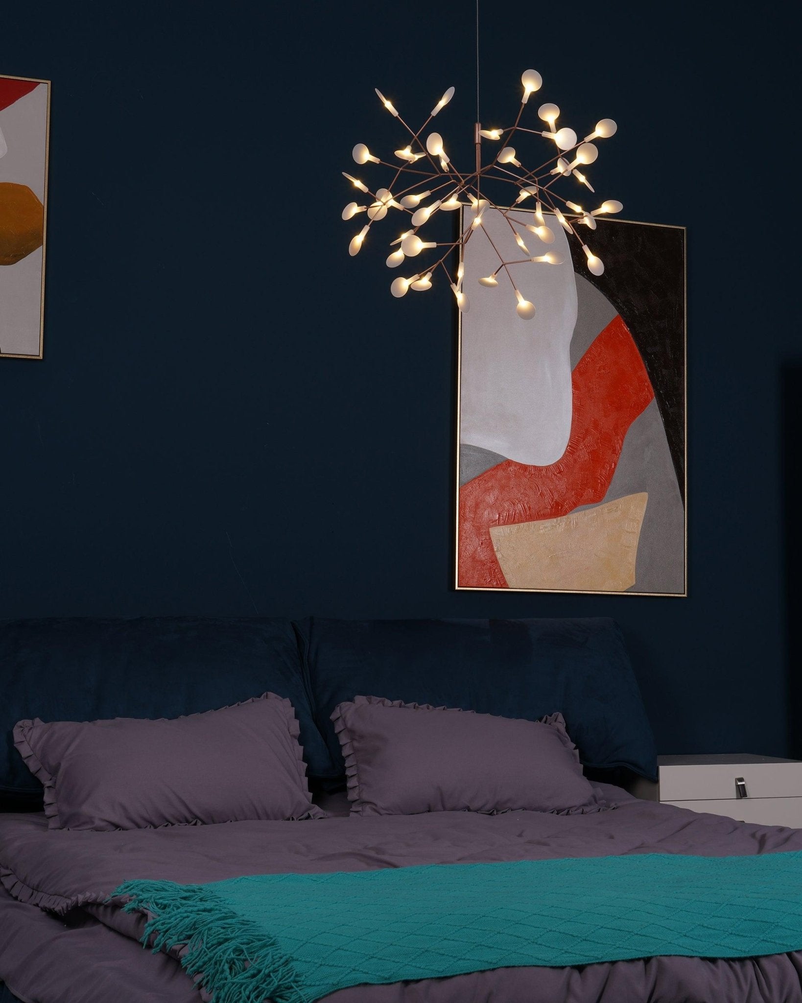 Rose Gold Firefly LED Chandelier - Lamp Outdoor
