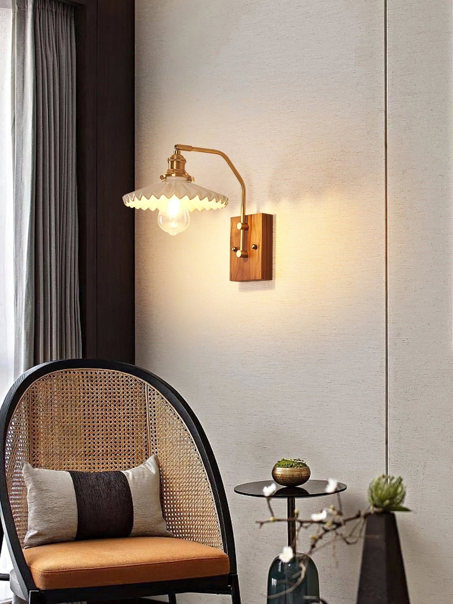 Heritage Walnut Wall Lamp - Lamp Outdoor