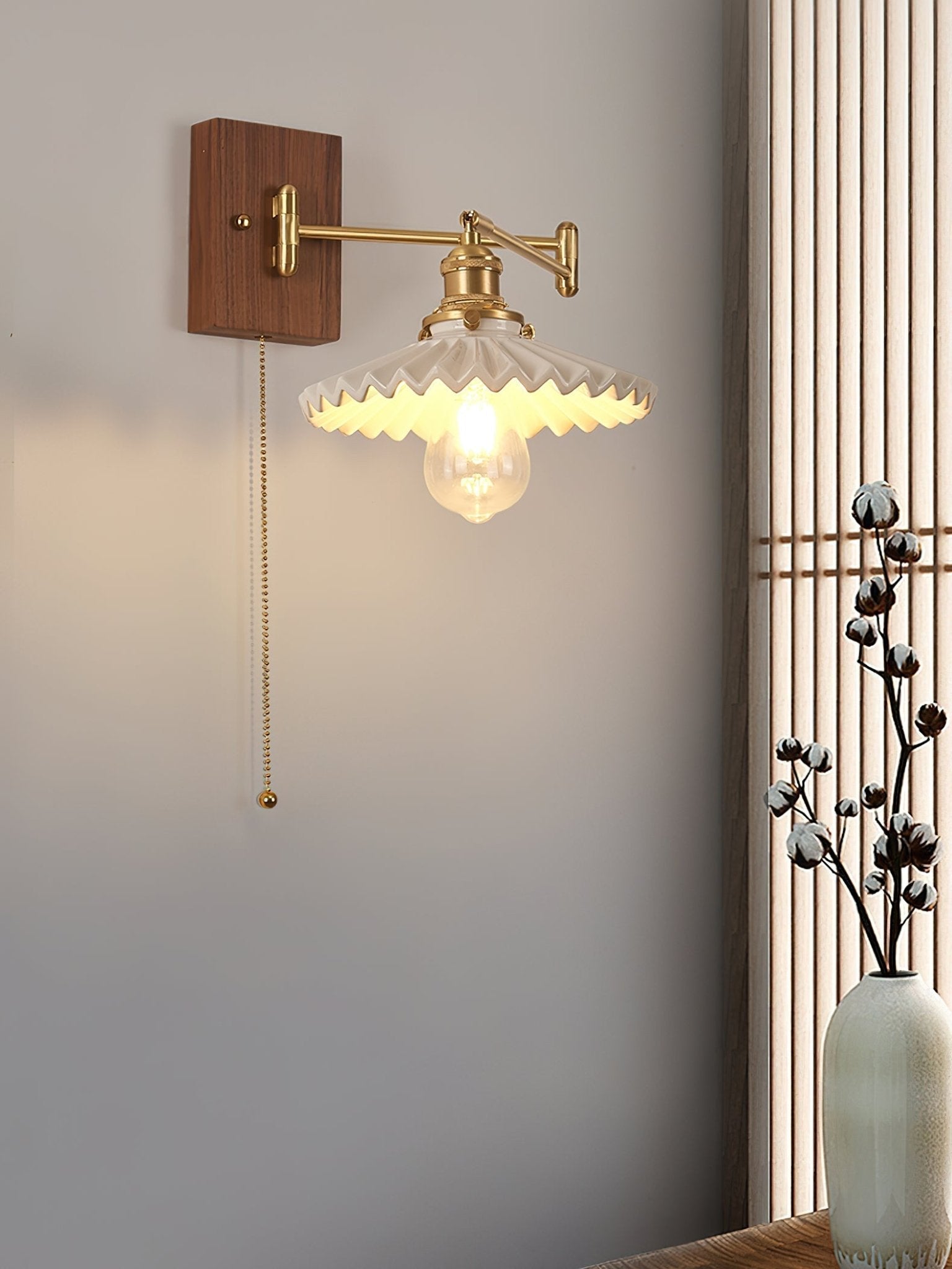 Heritage Walnut Wall Lamp - Lamp Outdoor