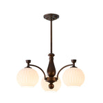 Aurora Chandelier Orb Frosted Vintage - Lamp Outdoor