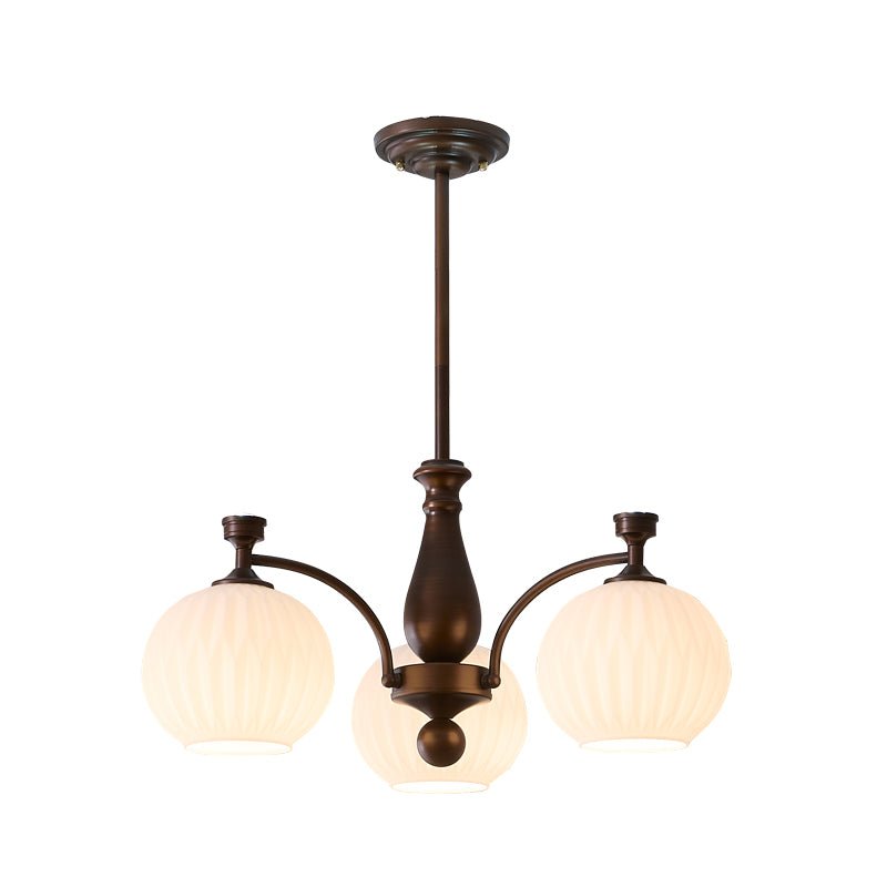 Aurora Chandelier Orb Frosted Vintage - Lamp Outdoor
