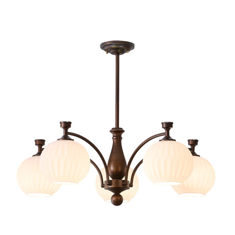 Aurora Chandelier Orb Frosted Vintage - Lamp Outdoor
