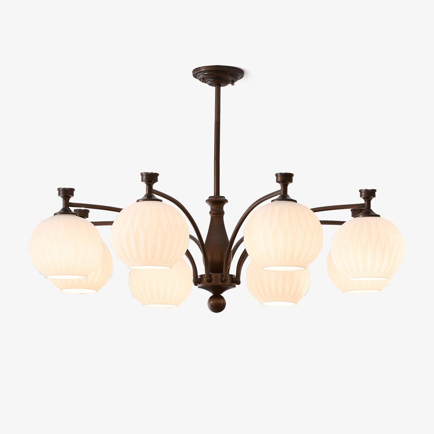 Aurora Chandelier Orb Frosted Vintage - Lamp Outdoor