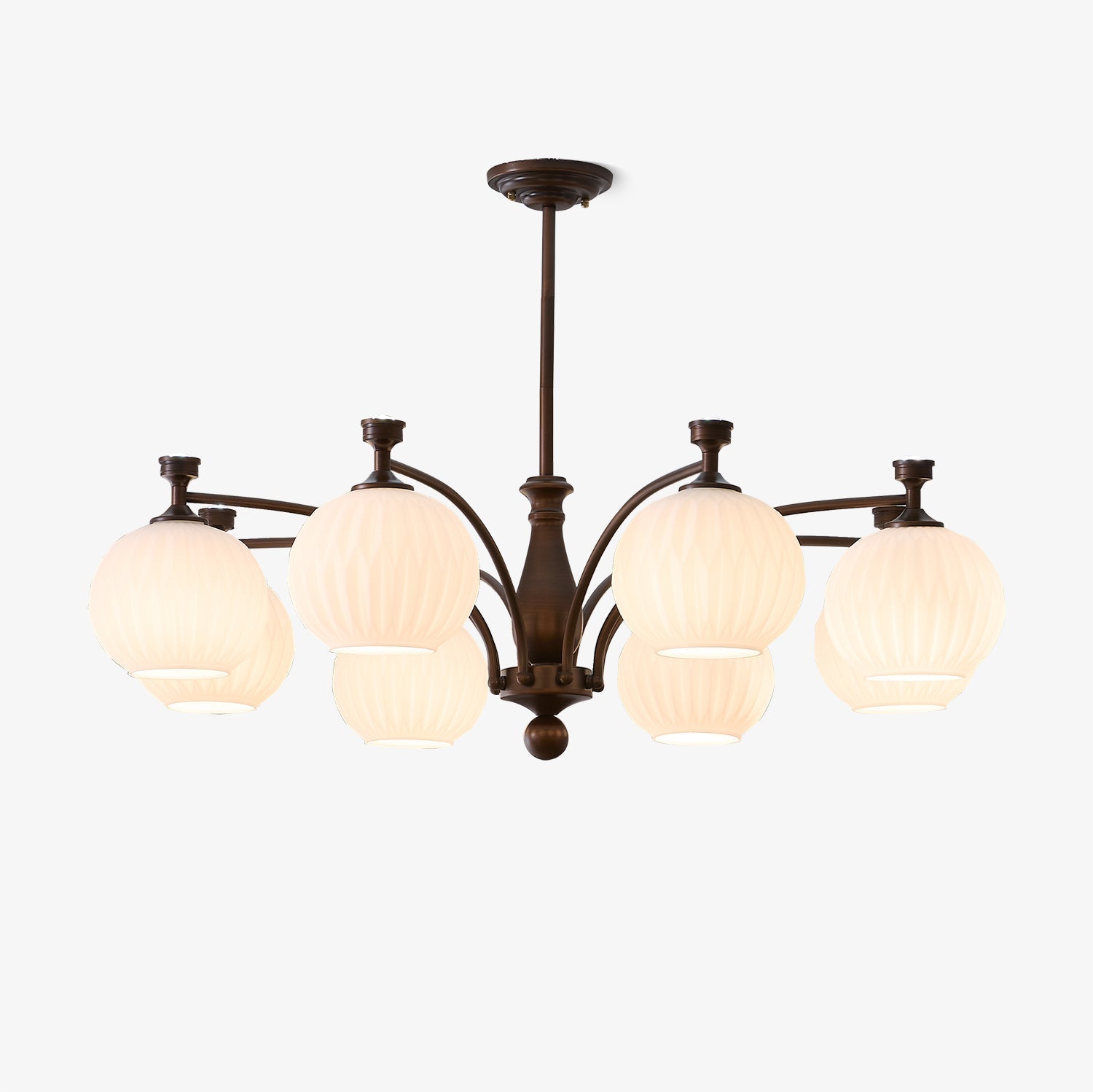 Aurora Chandelier Orb Frosted Vintage - Lamp Outdoor