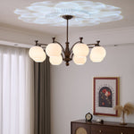 Aurora Chandelier Orb Frosted Vintage - Lamp Outdoor