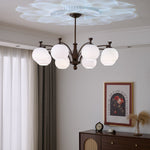 Aurora Chandelier Orb Frosted Vintage - Lamp Outdoor