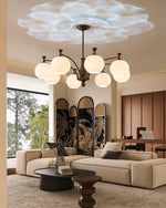 Aurora Chandelier Orb Frosted Vintage - Lamp Outdoor