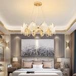 Aurora Chandelier Crystal Leaf Double-Tier - Lamp Outdoor