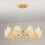Aurora Chandelier Crystal Leaf Double-Tier - Lamp Outdoor
