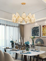 Aurora Chandelier Crystal Leaf Double-Tier - Lamp Outdoor