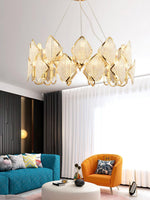 Aurora Chandelier Crystal Leaf Double-Tier - Lamp Outdoor