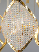 Aurora Chandelier Crystal Leaf Double-Tier - Lamp Outdoor