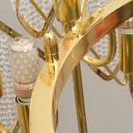 Aurora Chandelier Crystal Leaf Double-Tier - Lamp Outdoor