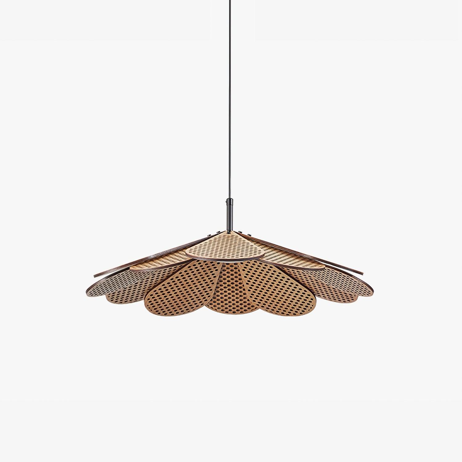 Zevarus Nordic Art Wabi-Sabi Metal Wood Pendant Light - Lamp Outdoor