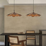 Zevarus Nordic Art Wabi-Sabi Metal Wood Pendant Light - Lamp Outdoor