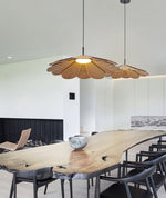 Zevarus Nordic Art Wabi-Sabi Metal Wood Pendant Light - Lamp Outdoor
