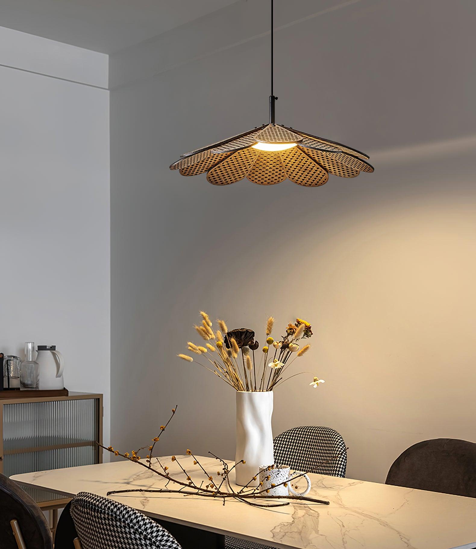 Zevarus Nordic Art Wabi-Sabi Metal Wood Pendant Light - Lamp Outdoor