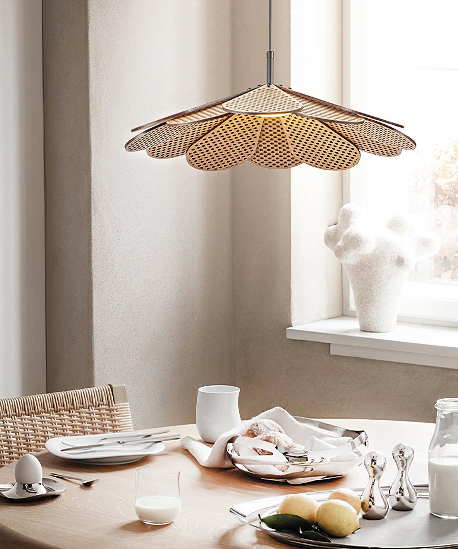 Zevarus Nordic Art Wabi-Sabi Metal Wood Pendant Light - Lamp Outdoor