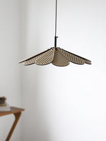Zevarus Nordic Art Wabi-Sabi Metal Wood Pendant Light - Lamp Outdoor