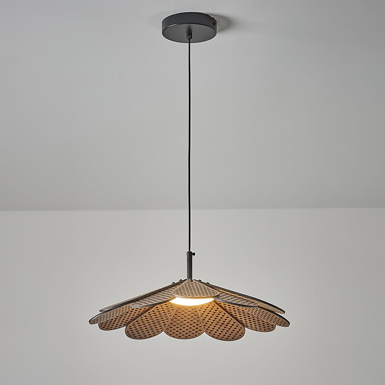 Zevarus Nordic Art Wabi-Sabi Metal Wood Pendant Light - Lamp Outdoor