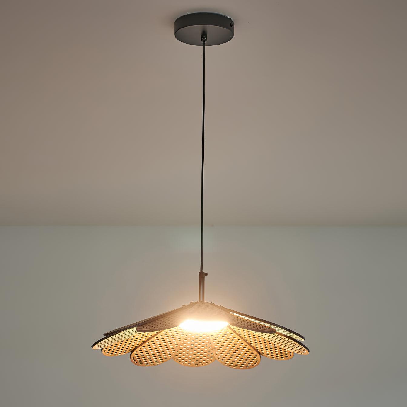 Zevarus Nordic Art Wabi-Sabi Metal Wood Pendant Light - Lamp Outdoor