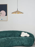 Zevarus Nordic Art Wabi-Sabi Metal Wood Pendant Light - Lamp Outdoor