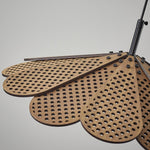 Zevarus Nordic Art Wabi-Sabi Metal Wood Pendant Light - Lamp Outdoor