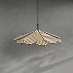 Zevarus Nordic Art Wabi-Sabi Metal Wood Pendant Light - Lamp Outdoor