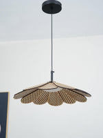 Zevarus Nordic Art Wabi-Sabi Metal Wood Pendant Light - Lamp Outdoor